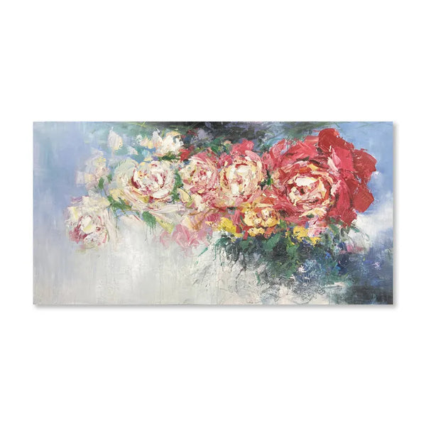 Gallery Red Flowers Oil Painting for Home