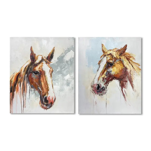 Modern Realistic Horse Canvas Art Painting