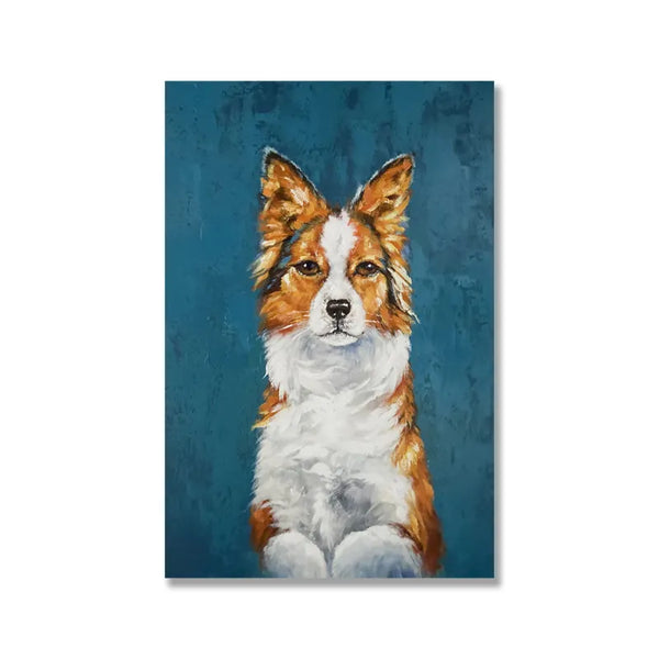 Dog on Canvas Picture Oil Painting