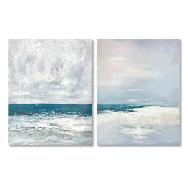 Hand Painted Modern Seascape Decoration